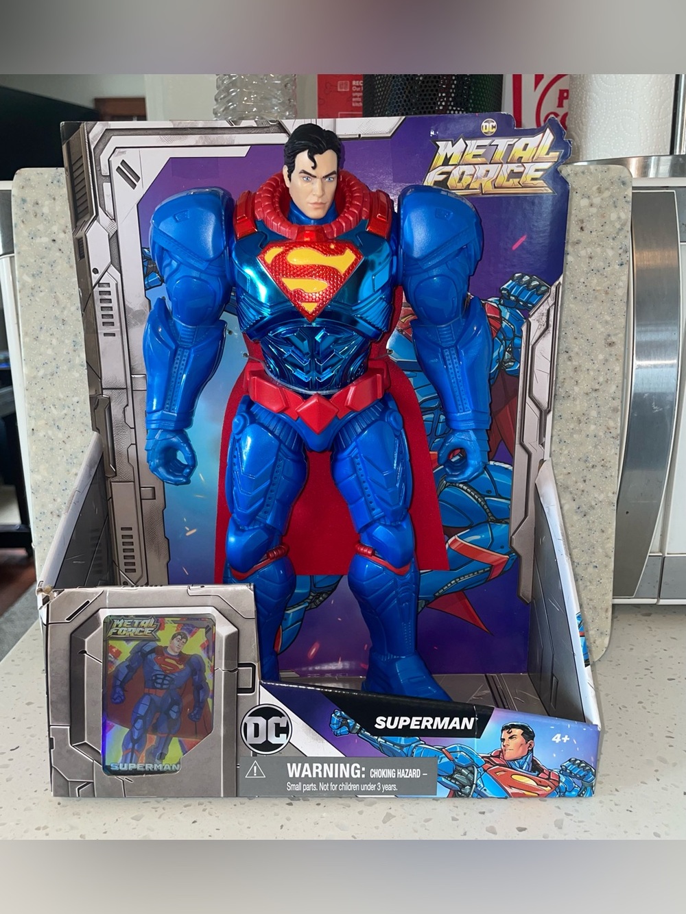DC Comics Metal Force Superman 12 inch Action Figure by Spin Master NEW in Box